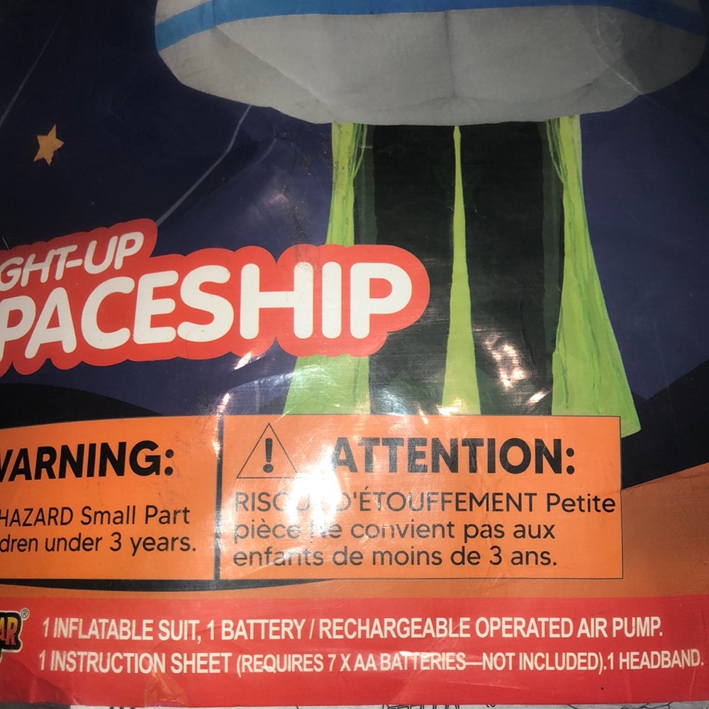 Puff Me Up Inflatable Spaceship Costume - Picture 4 of 4